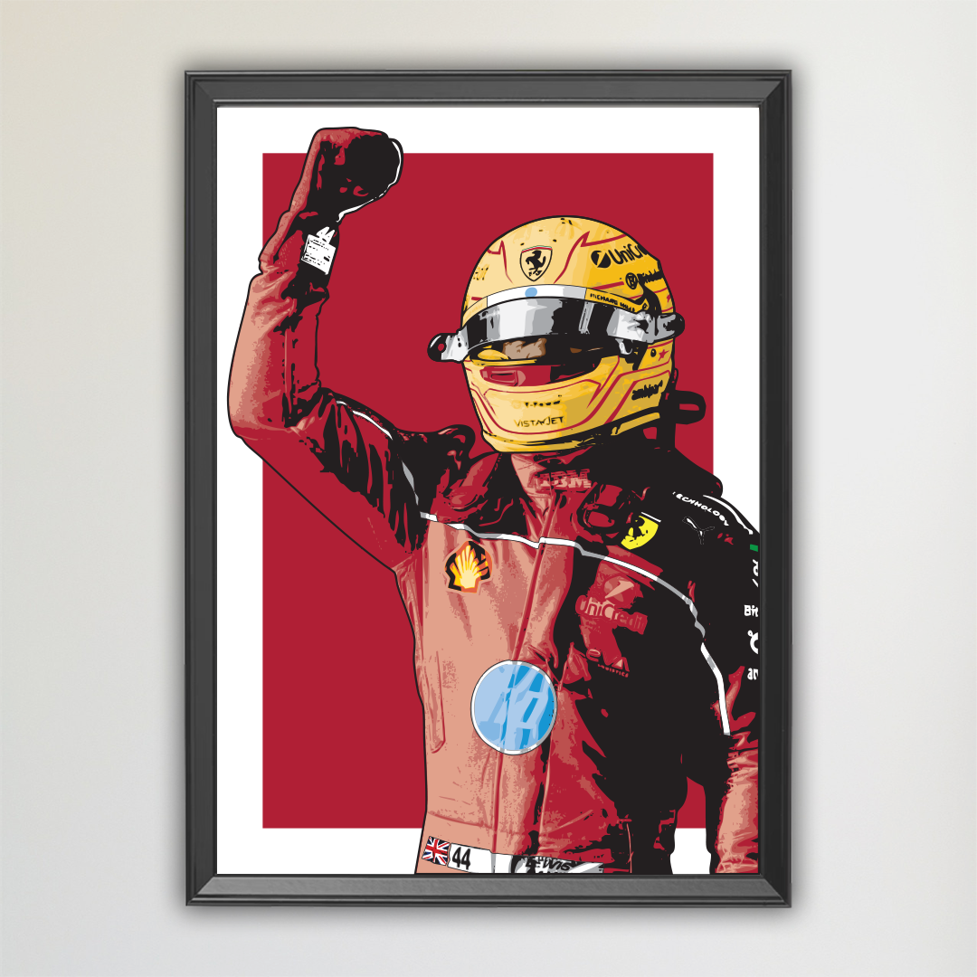 FERRARI "HAMILTON" ART PRINT