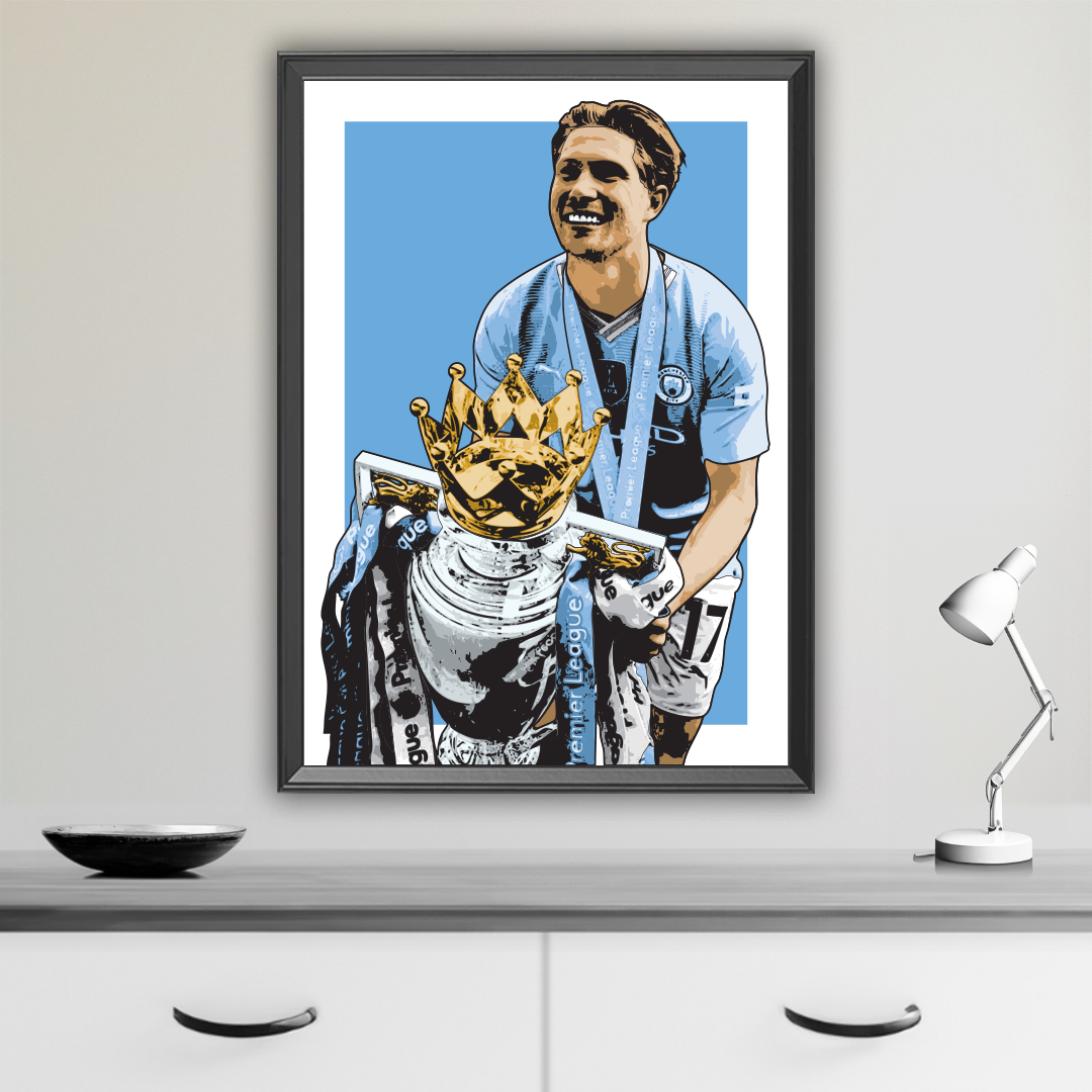 "KEVIN DE BRUYNE" ART PRINT